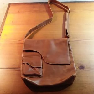 Leather Messenger crossbody
